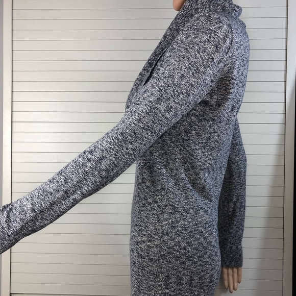 NWT French Connection Women Cowl Neck Gray Melange Knit Tunic Sweater S - Picture 5 of 7